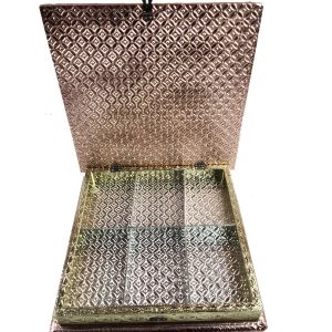 Decorative Dryfruit Supari Box Mukhwash Dani , Sweets Chocolate Box Dining Container Serving Set (30x30x5 cm)