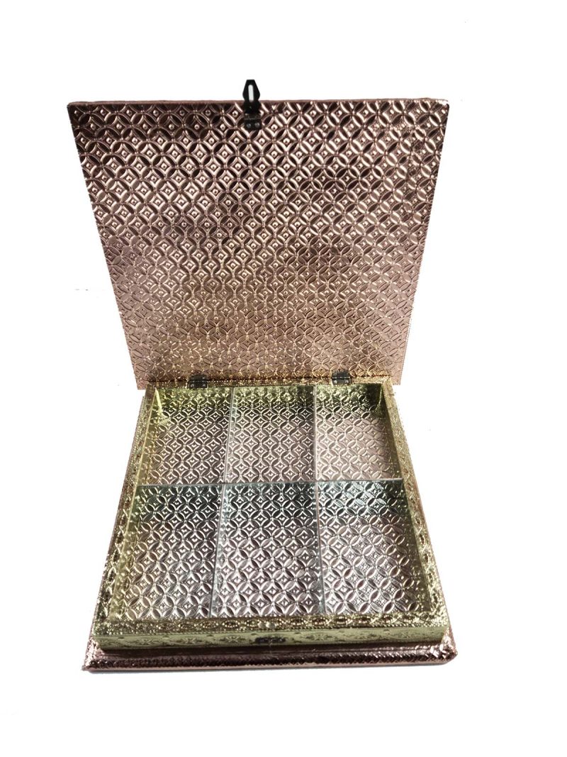 Decorative Dryfruit Supari Box Mukhwash Dani , Sweets Chocolate Box Dining Container Serving Set (30x30x5 cm)