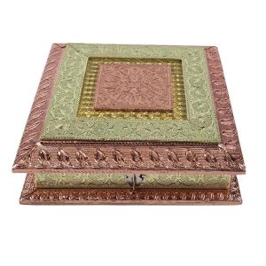Decorative Traditional Dryfruit Supari Box Mukhwash Dani , Sweets Chocolate Box Dining Container Serving Set (20x20x5 cm)
