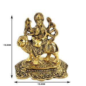 Metal Hindu Goddess Maa Durga , Shewawali Mata Statue