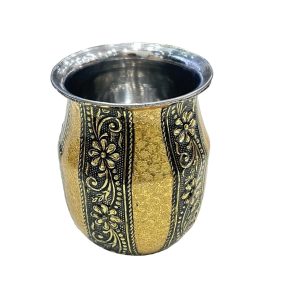Beautiful Traditional Golden Stainless Steel Pooja Lota , Kalash