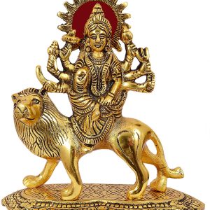Metal  Hindu Goddess Maa Durga , Shewawali Mata Big Statue