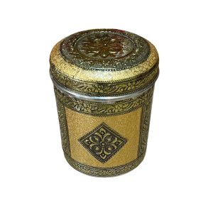 Stainless Steel Rexin Work  Storage Box Container For Home , Wedding , Gifts etc (no4)