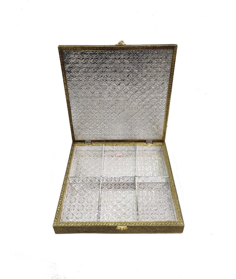 Decorative Peacock Dryfruit Supari Box Mukhwash Dani , Sweets Chocolate Box Dining Container Serving Set (30x30x5 cm)