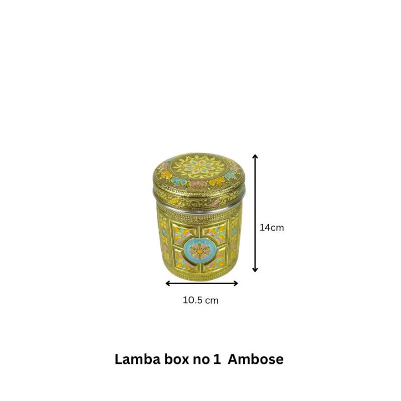 Lamba Box No. 1 Ambose | Premium 14cm Embossed Utility Tank & Gift Box