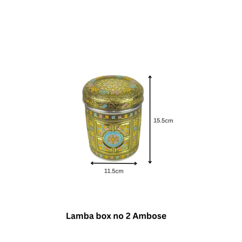 Lamba Box No. 2 Ambose | Premium 14cm Embossed Utility Tank & Gift Box